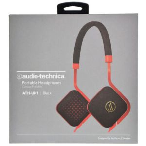 Headphones: Audio-Technica Wired Portable Headphones Black - ATH-UN1 BK